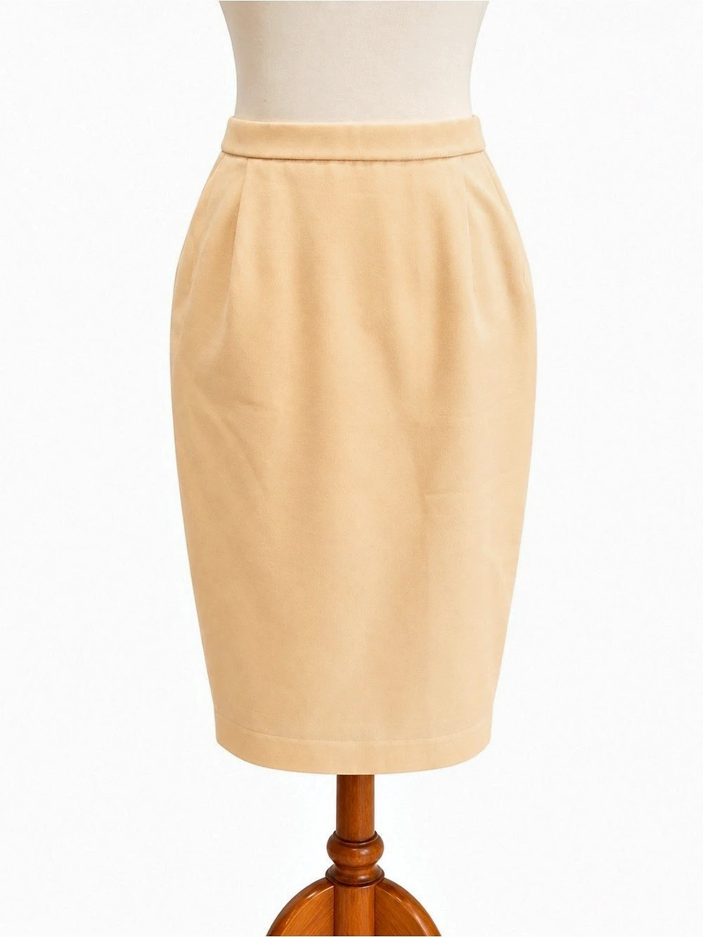Pendleton 100% Virgin Wool Pencil Skirt Butter Yellow Size 4 Vintage
